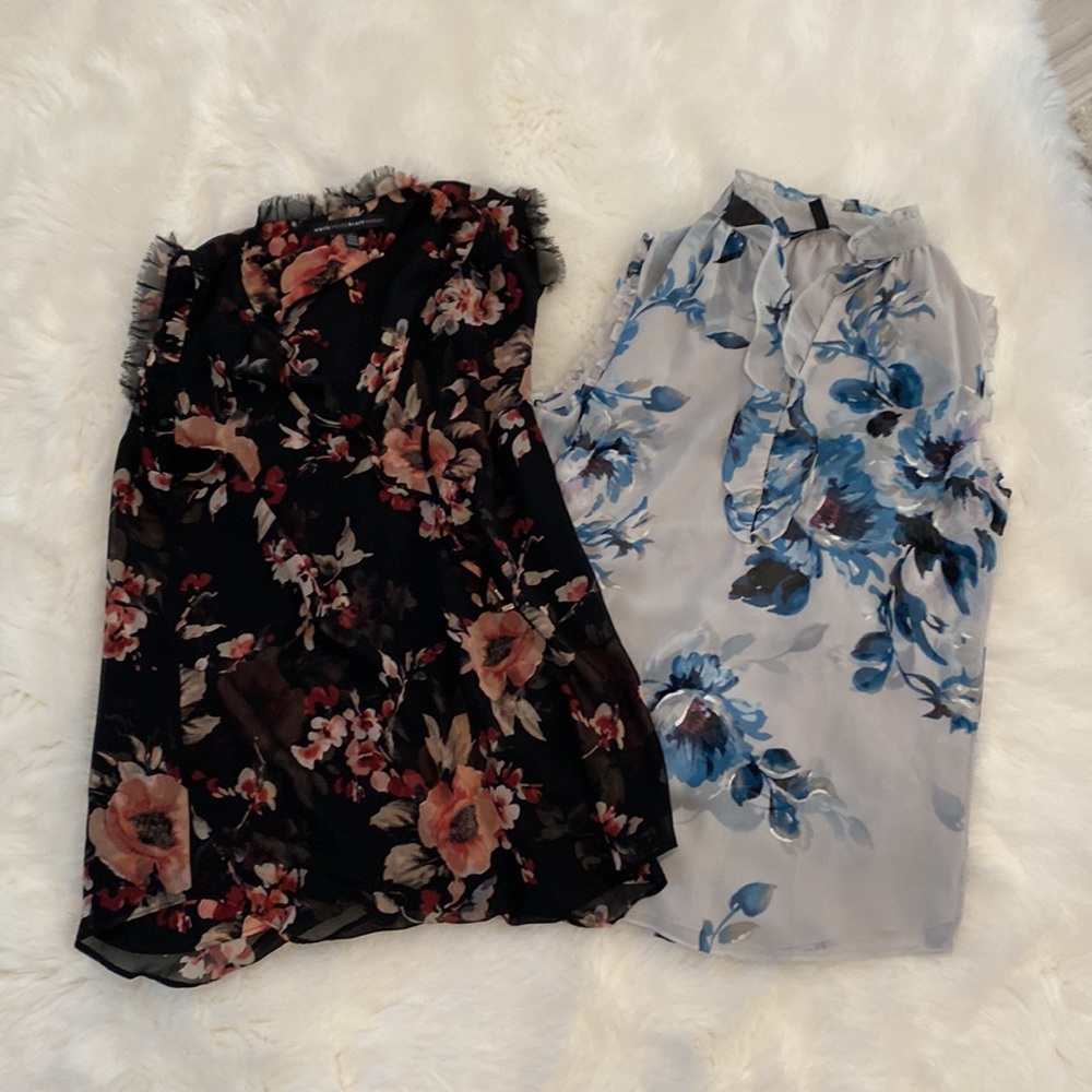 WHBM floral v neck bundle